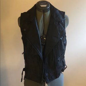 American Rag faux leather vest